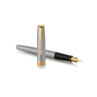 Kép 1/5 - Parker Royal Sonnet Töltőtoll Stainless Steel