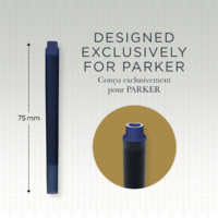 Kép 2/5 - Parker Royal Tintapatron hosszú - Kék - 5db/doboz