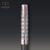 Kép 8/8 - Parker Royal Sonnet Premium Golyóstoll Metal Grey Arany-rózsaszín klipsz