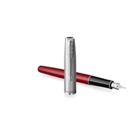 Kép 1/3 - Parker Royal Sonnet Essential Töltőtoll Red Króm klipsz