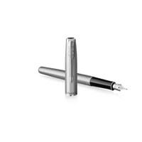 Kép 1/4 - Parker Royal Sonnet Essential Töltőtoll Stainless Steel Króm klipsz