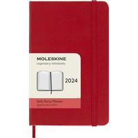 Kép 1/7 - Moleskine Határidőnapló 2024 12 Hónap Napi Kemény Piros "P"