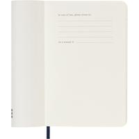 Kép 2/7 - MOLESKINE HATÁRIDŐNAPLÓ 2024 12 HÓNAP NAPI PUHA ZAFÍR KÉK "P"