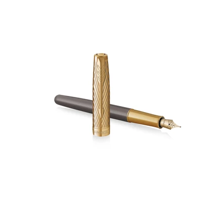 PARKER ROYAL SONNET PREMIUM PIONEER ARROW TÖLTŐTOLL GREY 18 KARÁTOS ARANY F-ES HEGY