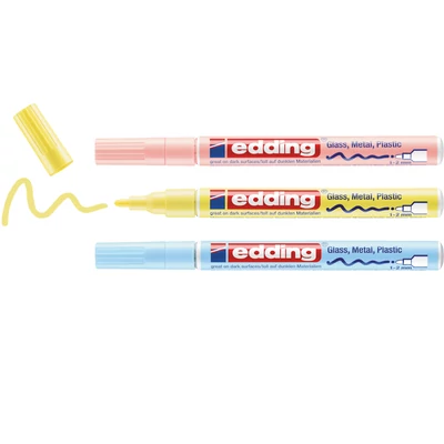 edding 751 lakkmarker pasztell 3 db-os szett