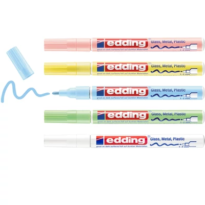 edding 751 lakkmarker pasztell 5 db-os szett