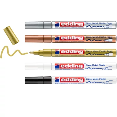edding 751 lakkmarker metál 5 db-os szett