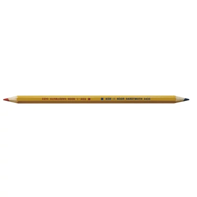 KOH-I-NOOR 3433 SZÍNES CERUZA PIROS-KÉK HATSZÖGLETŰ (7MM)