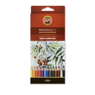 KOH-I-NOOR 3716 MONDELUZ AQUARELL SZÍNES CERUZA/12 HATSZÖGLETŰ (7MM)