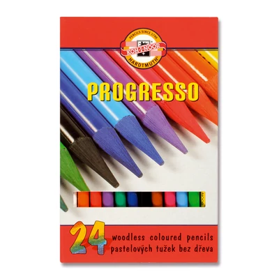 KOH-I-NOOR 8758 PROGRESSO/24 FAMENTES SZÍNES CERUZA HENGERES (7.6MM)