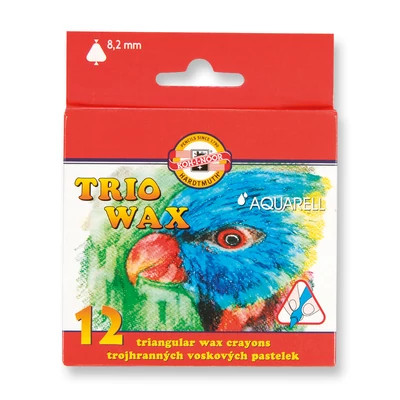 KOH-I-NOOR 8252 AQUARELL VIASZKRÉTA/12 HÁROMSZÖGLETŰ (8.2MM)