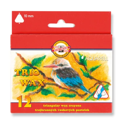 KOH-I-NOOR 8252 AQUARELL VIASZKRÉTA/12 HÁROMSZÖGLETŰ (10MM)