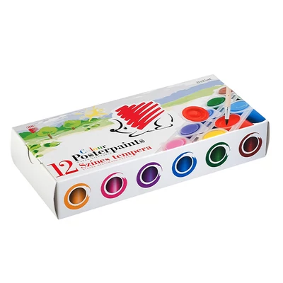 ICO SÜNI TEMPERA/12 TÉGELYES SZÍNES 25 ML/TÉGELY