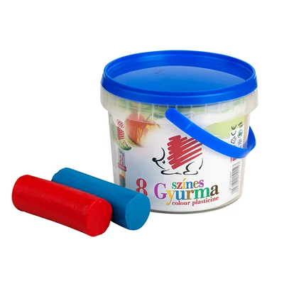 ICO SÜNI GYURMA/8 SZÍNES MŰANYAG VÖDÖRBEN 700g