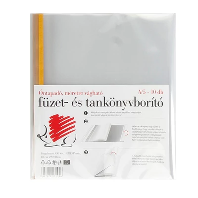 ICO SÜNI FÜZET- ÉS TANKÖNYVBORÍTÓ ÖNTAPADÓS 10DB A/5