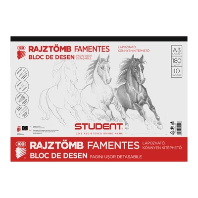 ICO STUDENT SKICCFÜZET 10 LAP A/3