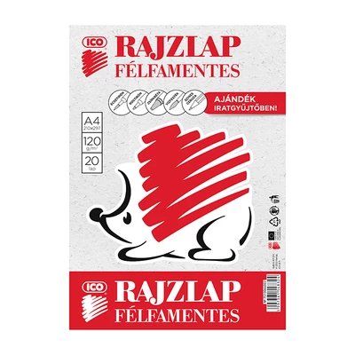 SÜNI RAJZLAP FÉLFAMENTES 20 LAP A/4