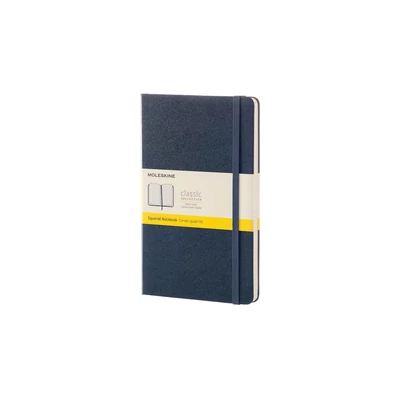 Moleskine Notesz Kemény Zafír Kék "L" Méret Kockás