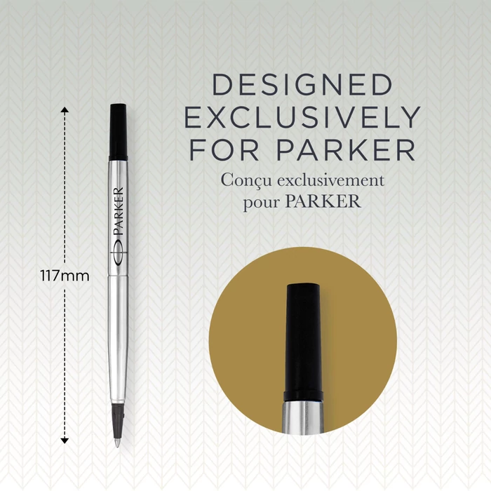 Parker Royal Rollertoll betét - Fekete - F-es írócsúcs