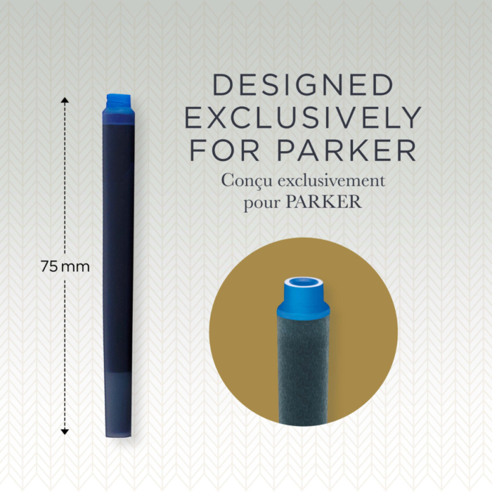 Parker Royal Tintapatron mosható hosszú - Kék - 5db/doboz
