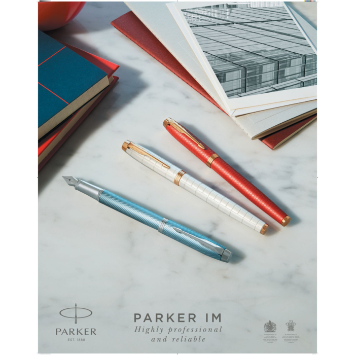 Parker Royal IM Premium Töltőtoll Blue Grey Króm klipsz
