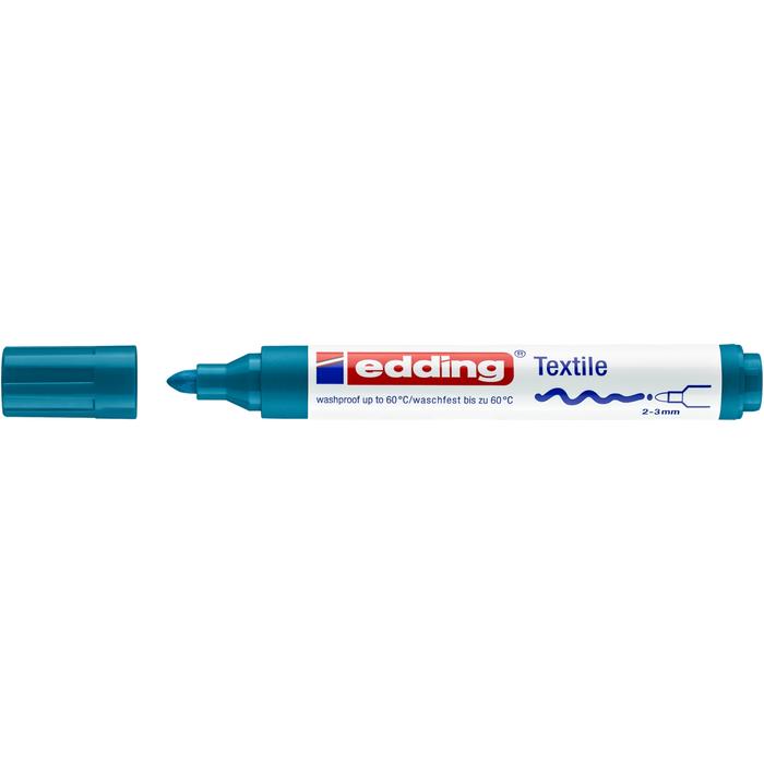 edding 4500 CR T-shirt textilmarker Orient Blue