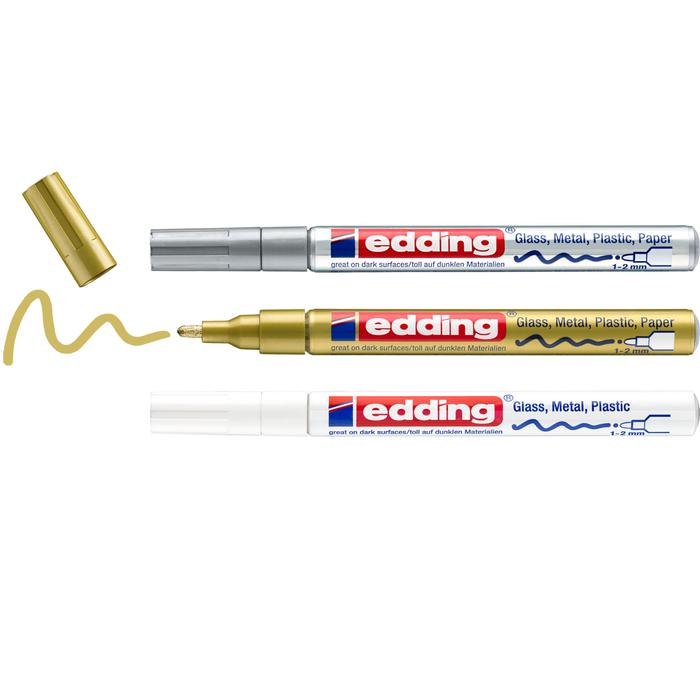 edding 751 lakkmarker metál 3 db-os szett