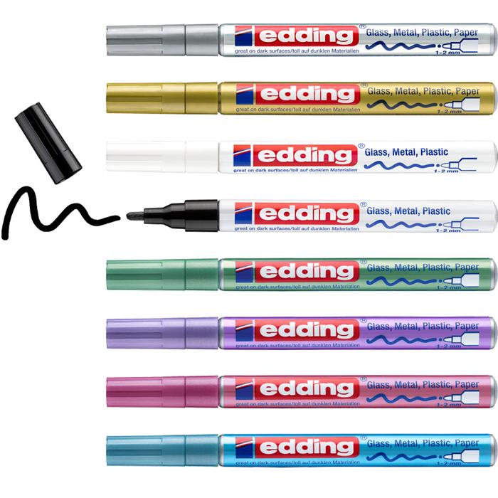 edding 751 lakkmarker metál 9 db-os szett