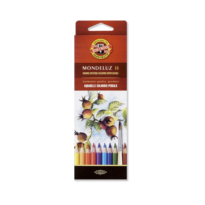KOH-I-NOOR 3717 MONDELUZ AQUARELL SZÍNES CERUZA/18 HATSZÖGLETŰ (7MM)
