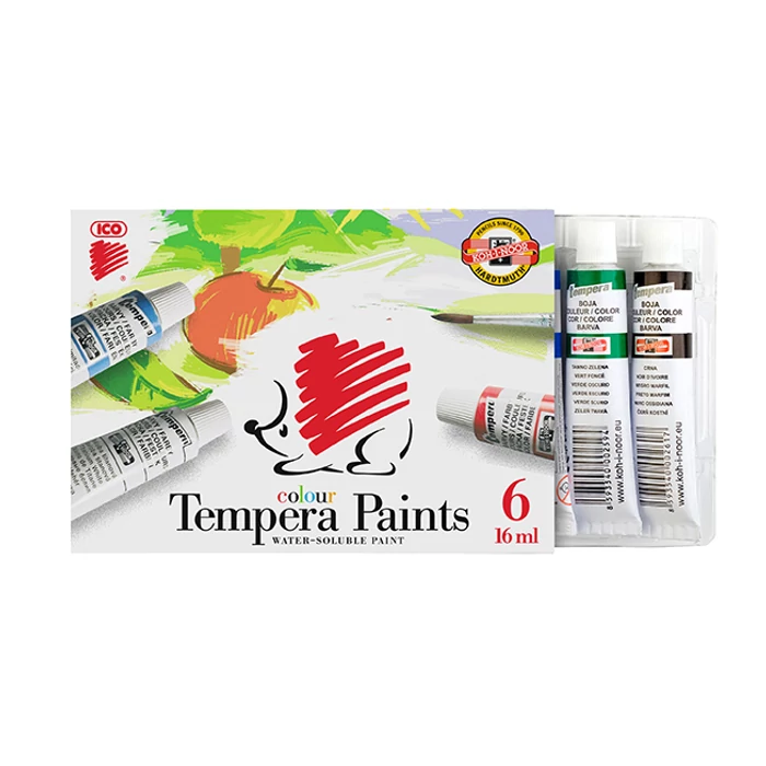 ICO SÜNI TEMPERA/6 TUBUSOS SZÍNES 16 ML/TUBUS