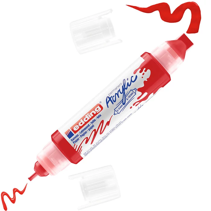 Edding 5400 Akril marker 3D Double liner 2-3 mm/5-10 mm Traffic red