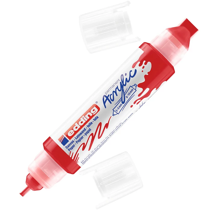 Edding 5400 Akril marker 3D Double liner 2-3 mm/5-10 mm Traffic red