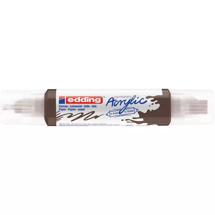 Edding 5400 Akril marker 3D Double liner 2-3 mm/5-10 mm Chocolate brown