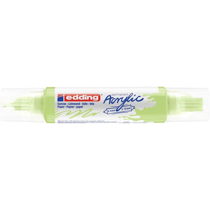Edding 5400 Akril marker 3D Double liner 2-3 mm/5-10 mm Pastel green