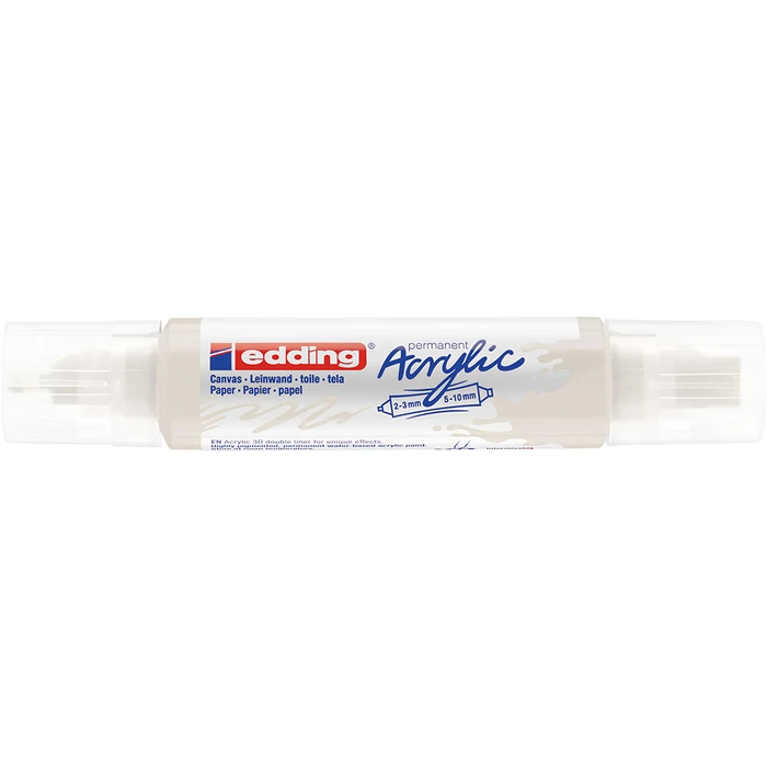 Edding 5400 Akril marker 3D Double liner 2-3 mm/5-10 mm Traffic white