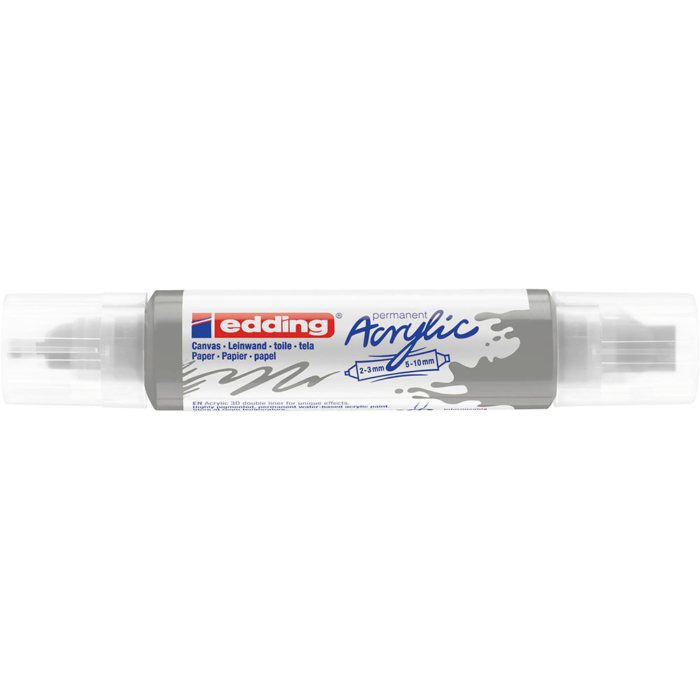 Edding 5400 Akril marker 3D Double liner 2-3 mm/5-10 mm Rich silver