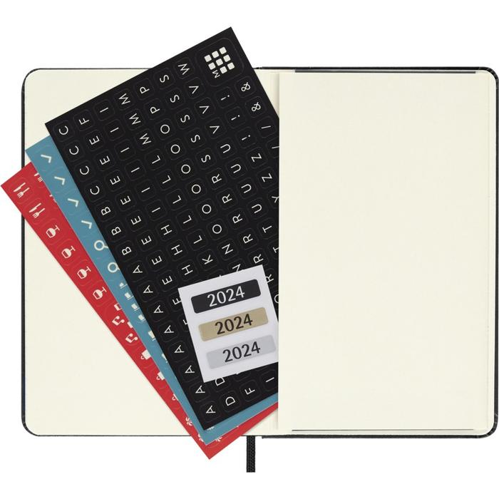 Moleskine Határidőnapló 2024 12 Hónap Heti Kemény Fekete "P"