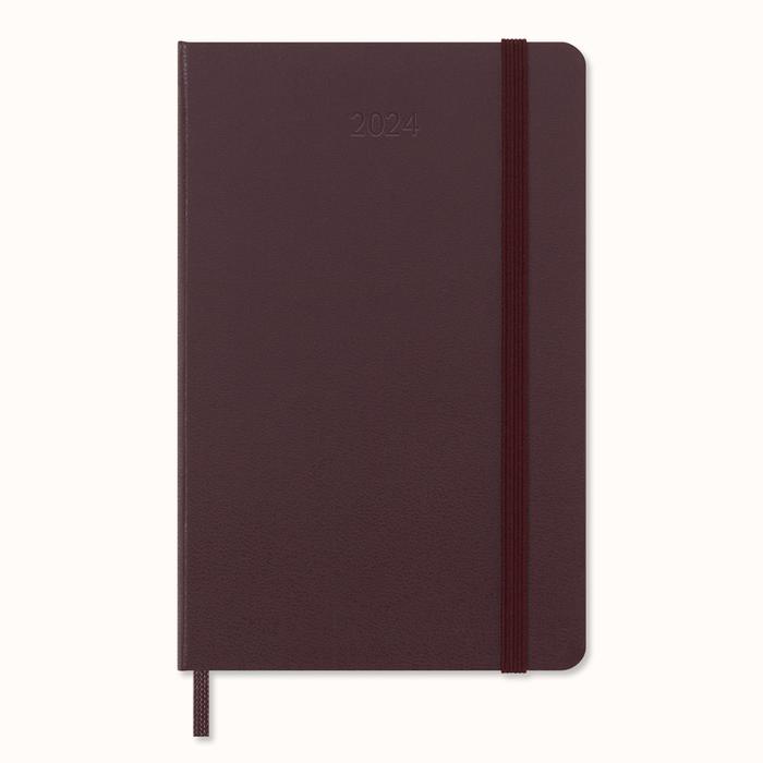 Moleskine Határidőnapló 2024 12 Hónap Heti Kemény Burgundi Piros "P"