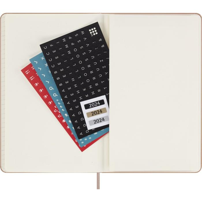 Moleskine Határidőnapló 2024 12 Hónap Heti Kemény Homokbarna "L"