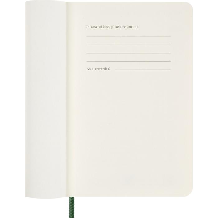 Moleskine Határidőnapló 2024 12 Hónap Heti Puha Mirtusz Zöld "P"