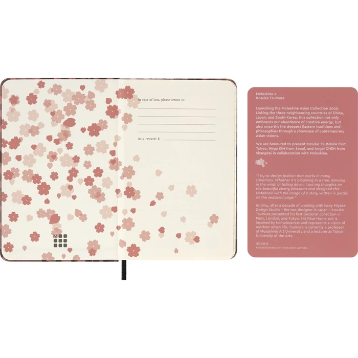 Moleskine Notesz Sakura Kemény "P" Vonalas